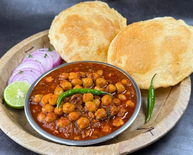 Choley bhaturey at Ambala Chaat House Indian restaurant in Edmonton, AB